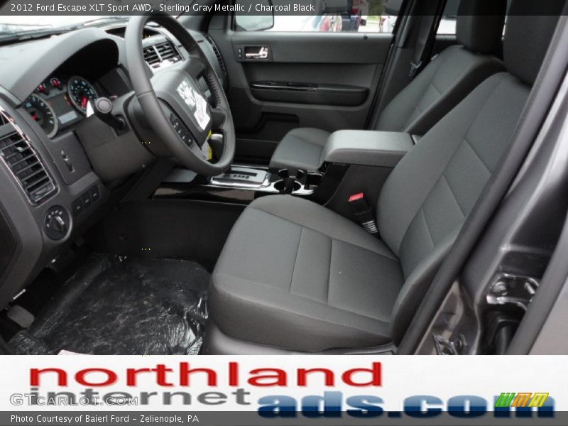 Sterling Gray Metallic / Charcoal Black 2012 Ford Escape XLT Sport AWD