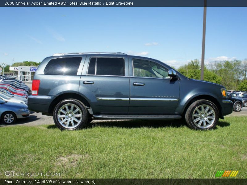 Steel Blue Metallic / Light Graystone 2008 Chrysler Aspen Limited 4WD