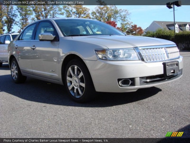 Silver Birch Metallic / Sand 2007 Lincoln MKZ AWD Sedan