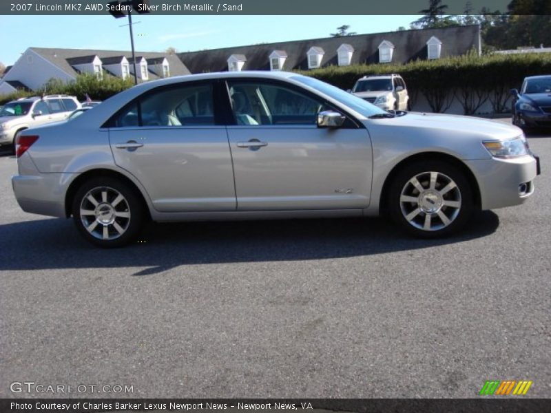Silver Birch Metallic / Sand 2007 Lincoln MKZ AWD Sedan