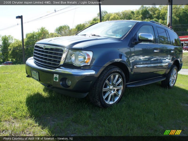 Steel Blue Metallic / Light Graystone 2008 Chrysler Aspen Limited 4WD