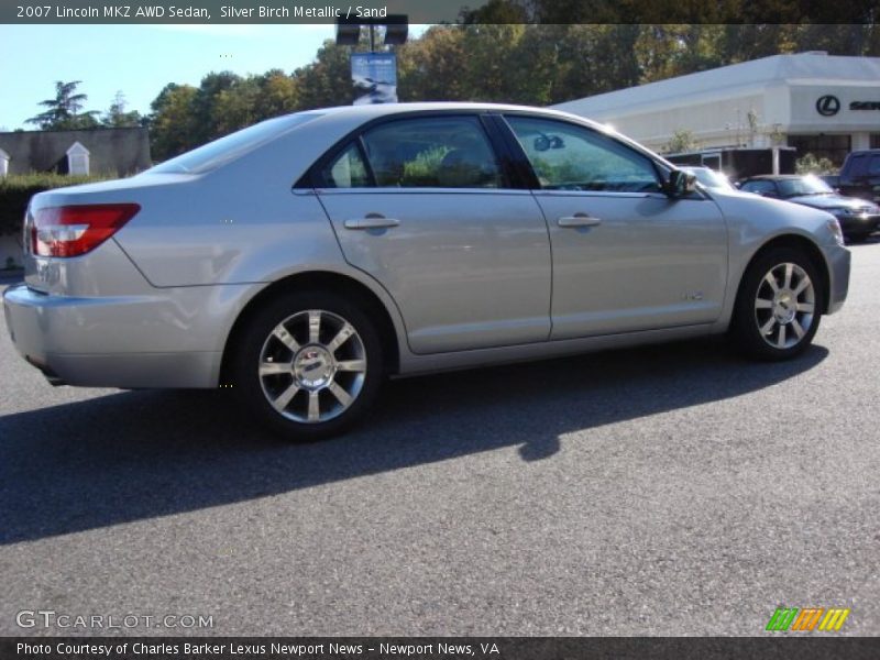Silver Birch Metallic / Sand 2007 Lincoln MKZ AWD Sedan