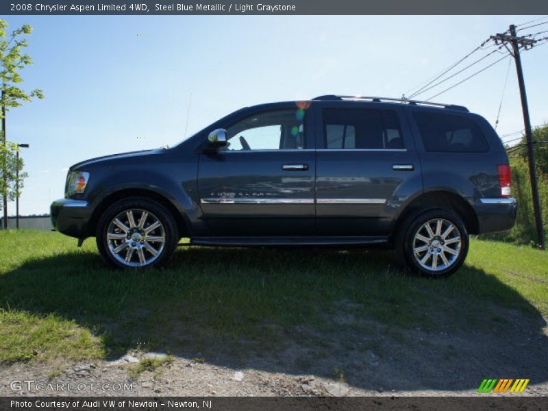 Steel Blue Metallic / Light Graystone 2008 Chrysler Aspen Limited 4WD