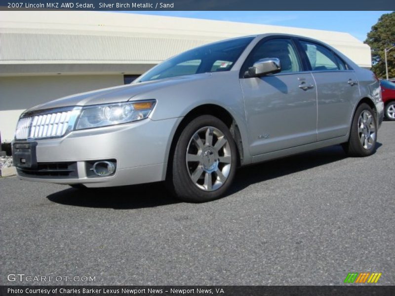Silver Birch Metallic / Sand 2007 Lincoln MKZ AWD Sedan