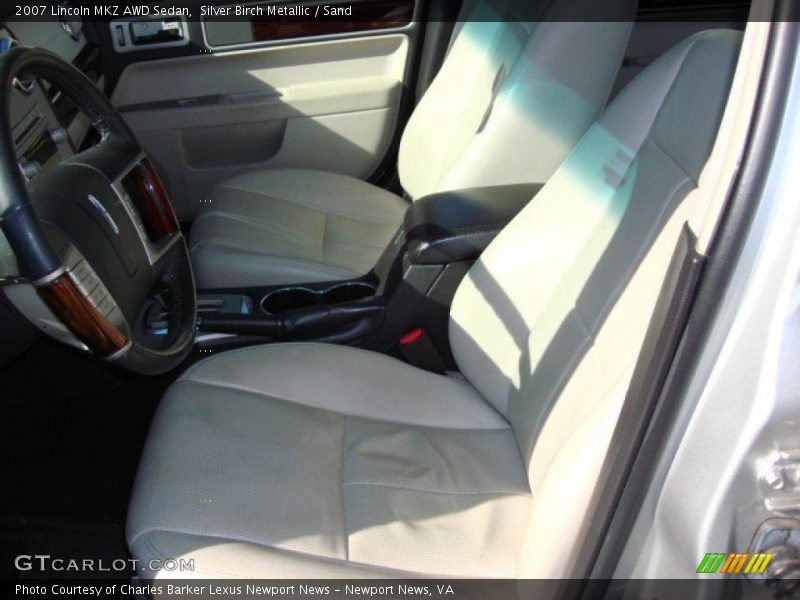 Silver Birch Metallic / Sand 2007 Lincoln MKZ AWD Sedan