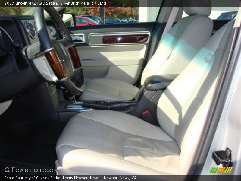 Silver Birch Metallic / Sand 2007 Lincoln MKZ AWD Sedan
