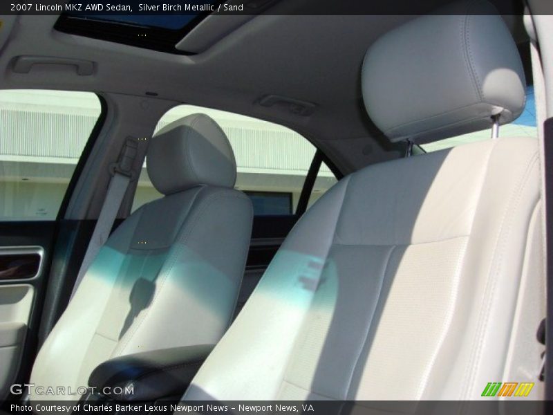 Silver Birch Metallic / Sand 2007 Lincoln MKZ AWD Sedan
