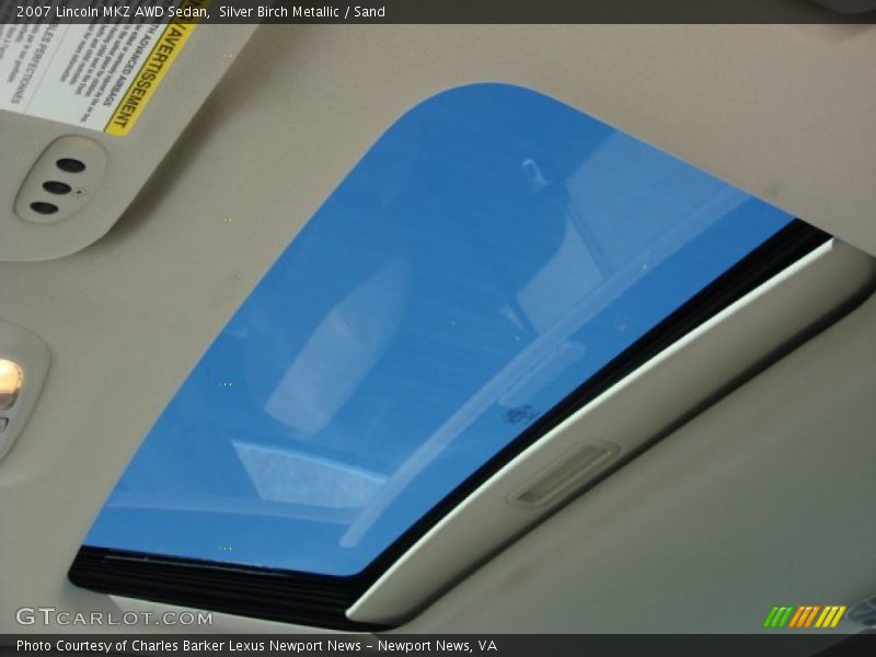 Silver Birch Metallic / Sand 2007 Lincoln MKZ AWD Sedan