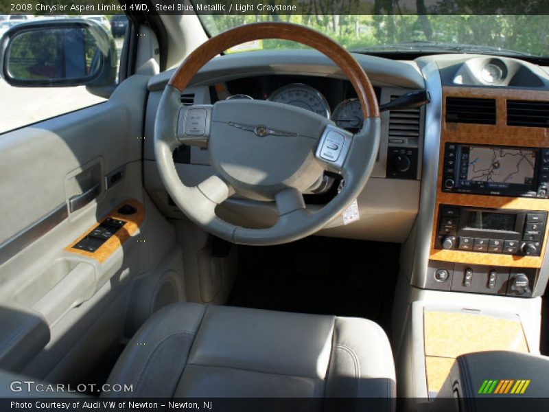 Steel Blue Metallic / Light Graystone 2008 Chrysler Aspen Limited 4WD