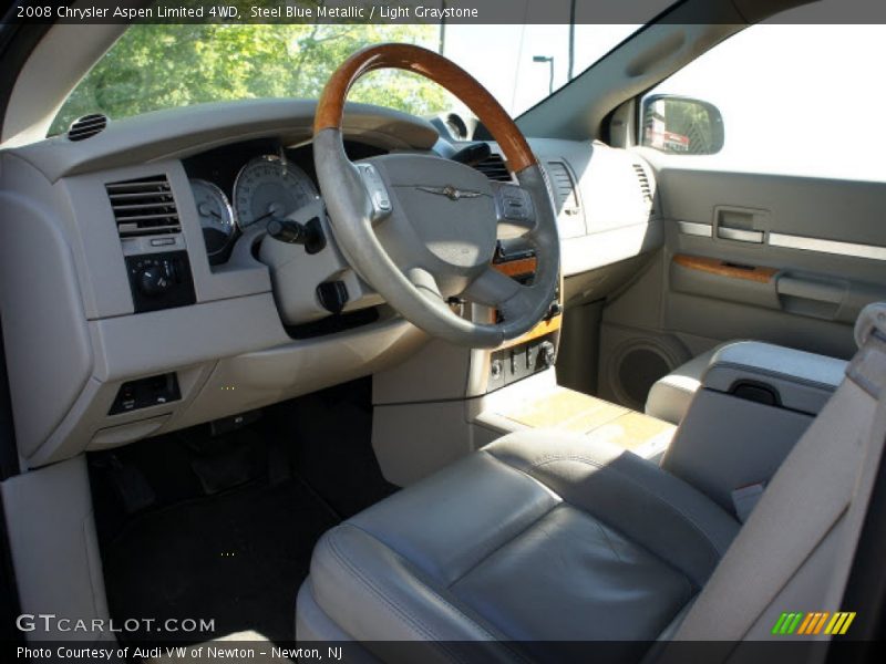 Steel Blue Metallic / Light Graystone 2008 Chrysler Aspen Limited 4WD