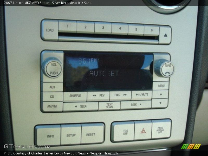 Silver Birch Metallic / Sand 2007 Lincoln MKZ AWD Sedan