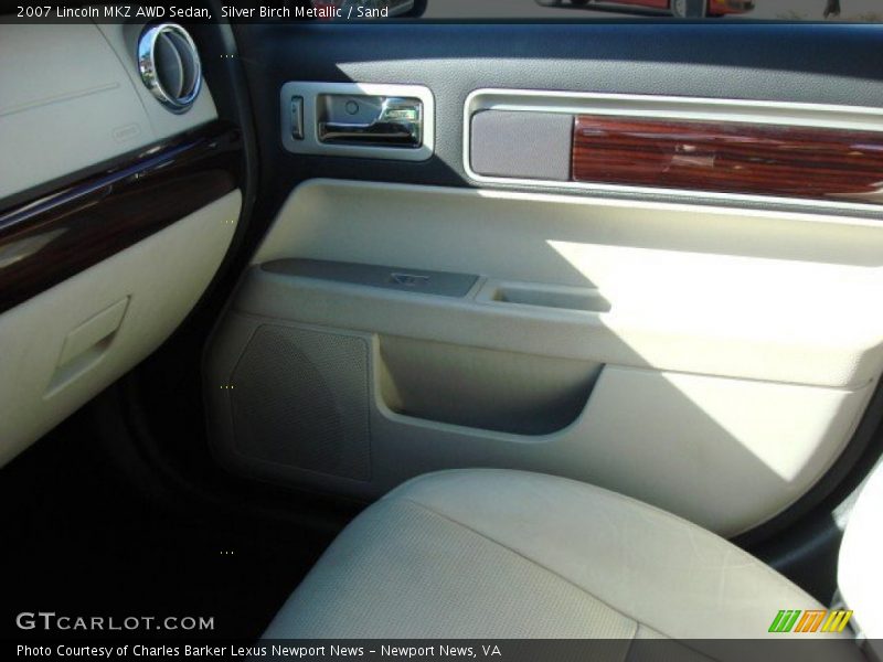 Silver Birch Metallic / Sand 2007 Lincoln MKZ AWD Sedan