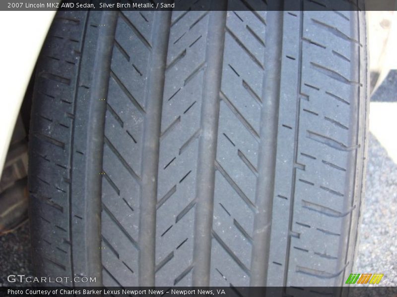 Silver Birch Metallic / Sand 2007 Lincoln MKZ AWD Sedan