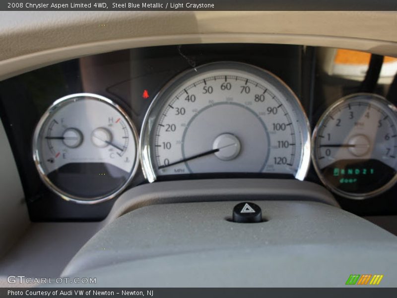 Steel Blue Metallic / Light Graystone 2008 Chrysler Aspen Limited 4WD