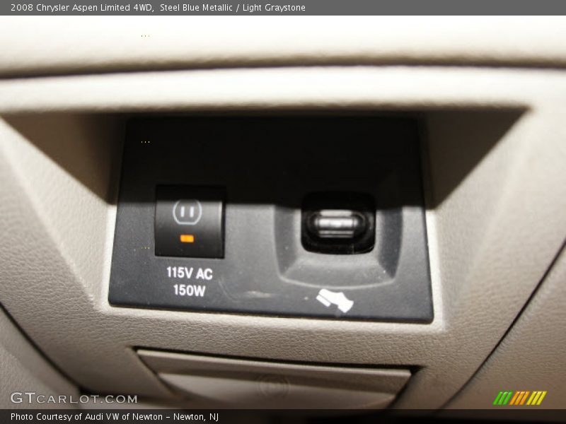 Steel Blue Metallic / Light Graystone 2008 Chrysler Aspen Limited 4WD