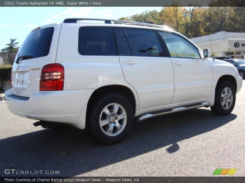 Super White / Ivory 2001 Toyota Highlander V6 4WD