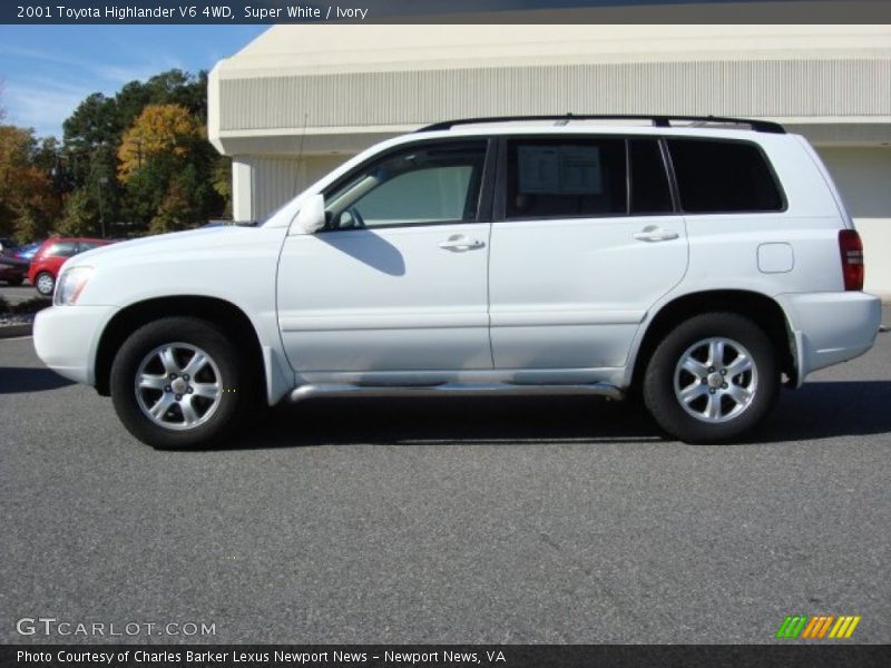 Super White / Ivory 2001 Toyota Highlander V6 4WD