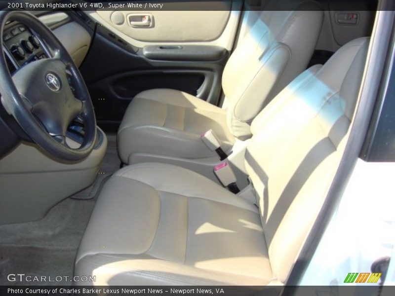 Super White / Ivory 2001 Toyota Highlander V6 4WD