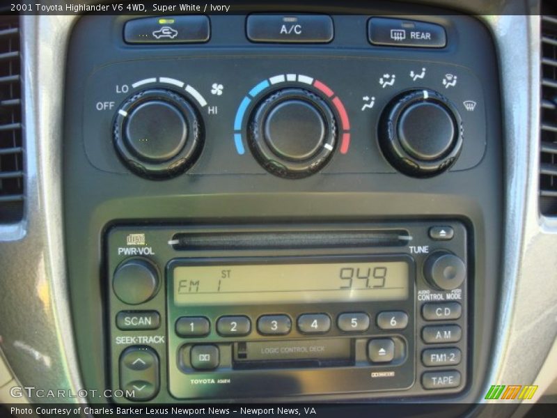 Super White / Ivory 2001 Toyota Highlander V6 4WD