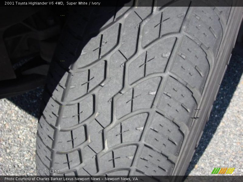 Super White / Ivory 2001 Toyota Highlander V6 4WD