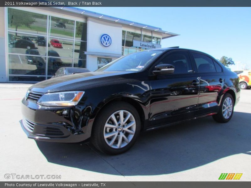 Black / Titan Black 2011 Volkswagen Jetta SE Sedan