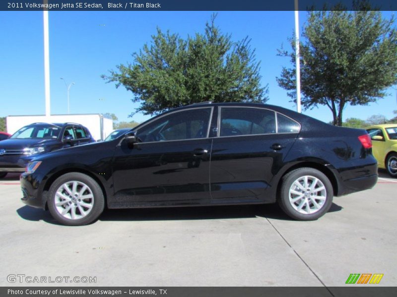 Black / Titan Black 2011 Volkswagen Jetta SE Sedan