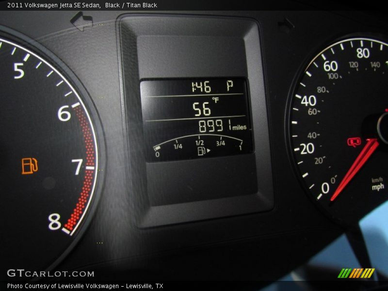 Black / Titan Black 2011 Volkswagen Jetta SE Sedan