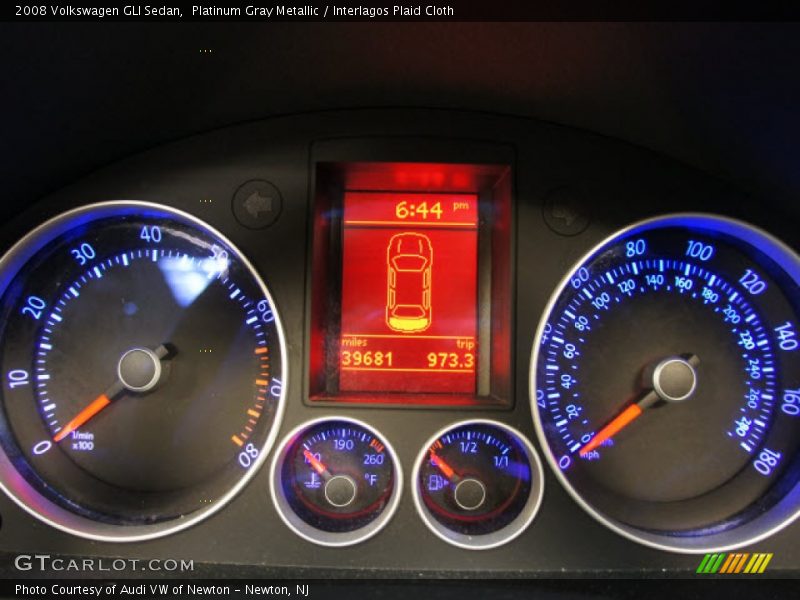  2008 GLI Sedan Sedan Gauges