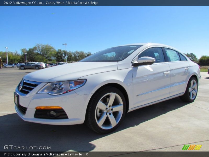 Candy White / Black/Cornsilk Beige 2012 Volkswagen CC Lux