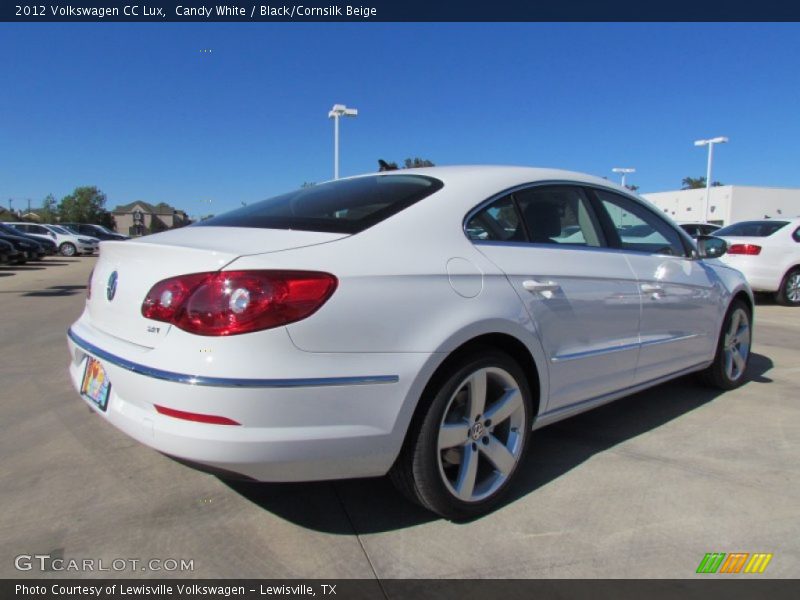 Candy White / Black/Cornsilk Beige 2012 Volkswagen CC Lux