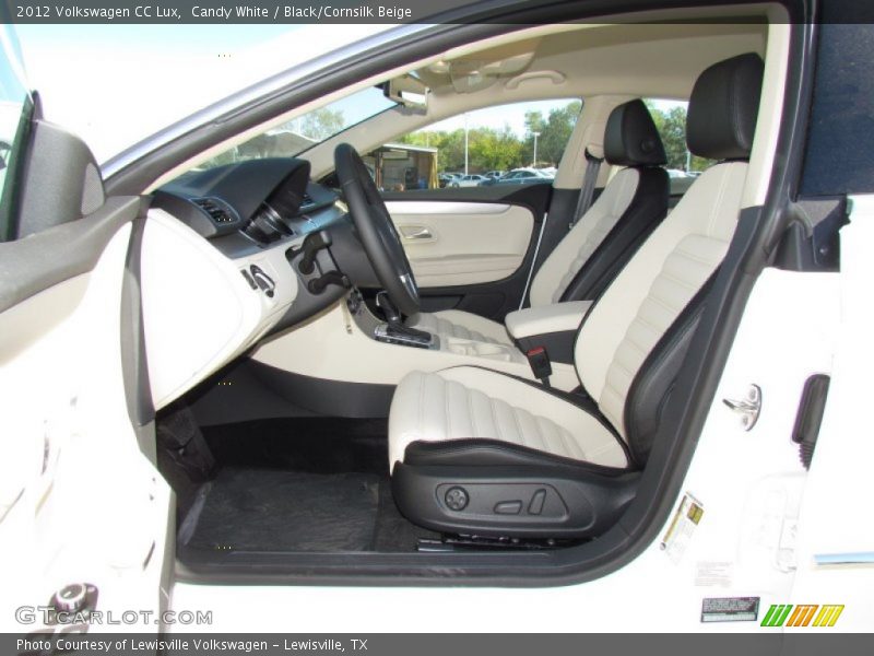Candy White / Black/Cornsilk Beige 2012 Volkswagen CC Lux