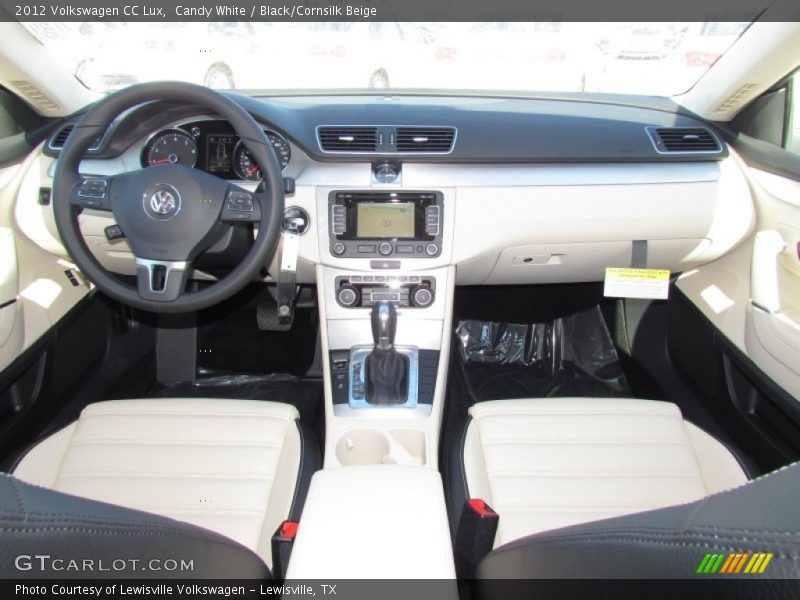 Candy White / Black/Cornsilk Beige 2012 Volkswagen CC Lux