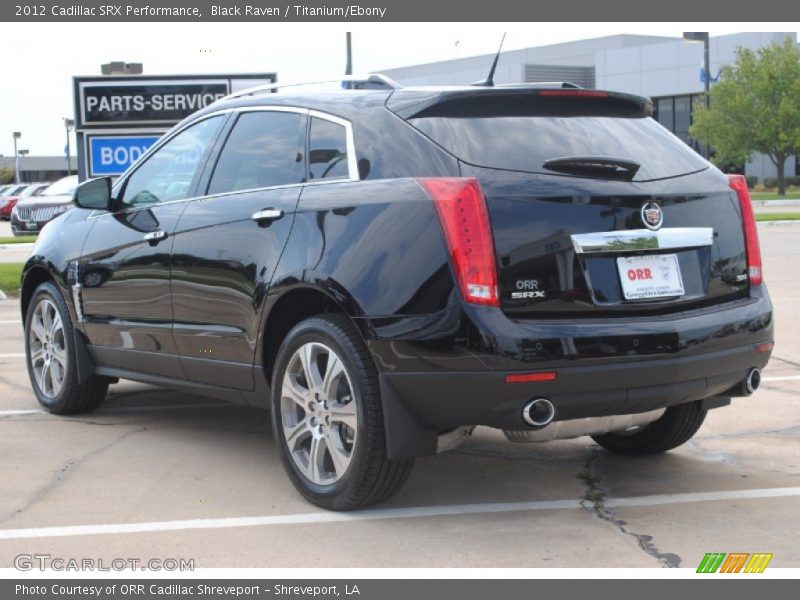 Black Raven / Titanium/Ebony 2012 Cadillac SRX Performance