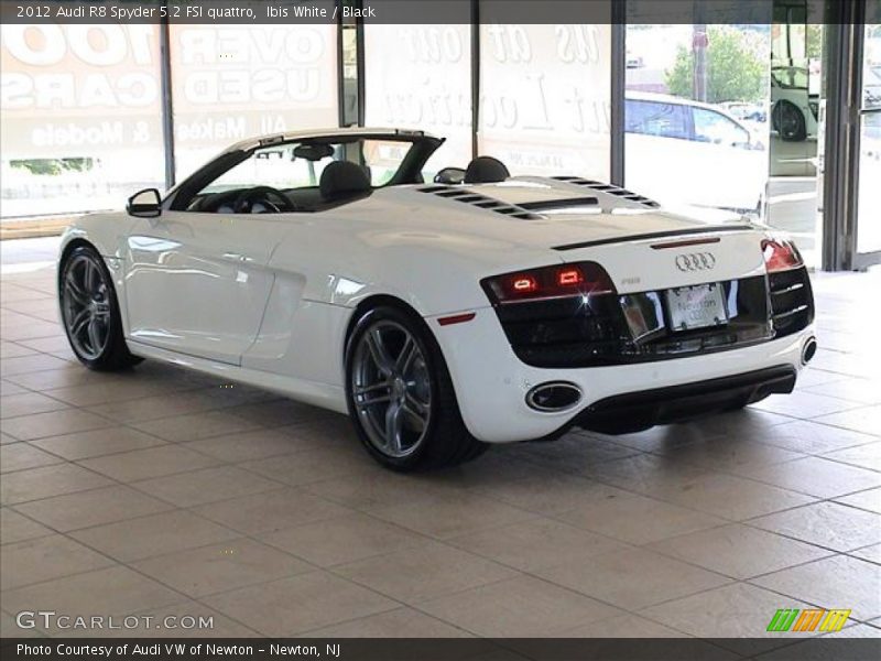 Ibis White / Black 2012 Audi R8 Spyder 5.2 FSI quattro