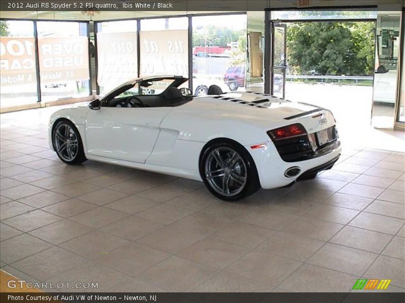 Ibis White / Black 2012 Audi R8 Spyder 5.2 FSI quattro