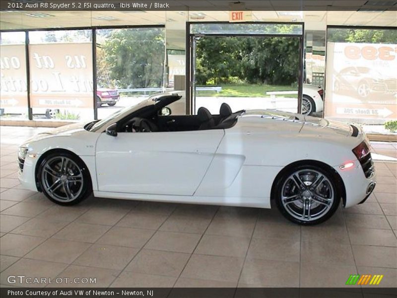 Ibis White / Black 2012 Audi R8 Spyder 5.2 FSI quattro
