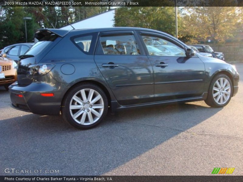 Metropolitan Gray Mica / Black 2009 Mazda MAZDA3 MAZDASPEED3 Sport