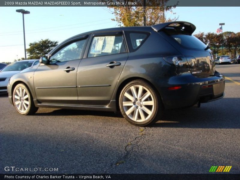 Metropolitan Gray Mica / Black 2009 Mazda MAZDA3 MAZDASPEED3 Sport
