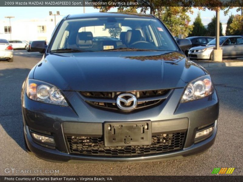 Metropolitan Gray Mica / Black 2009 Mazda MAZDA3 MAZDASPEED3 Sport
