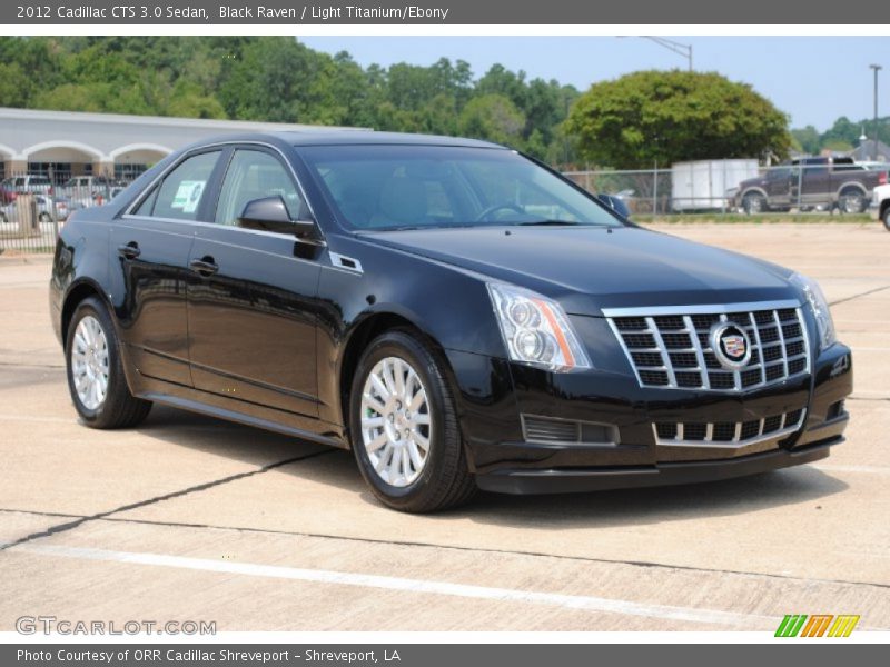 Black Raven / Light Titanium/Ebony 2012 Cadillac CTS 3.0 Sedan