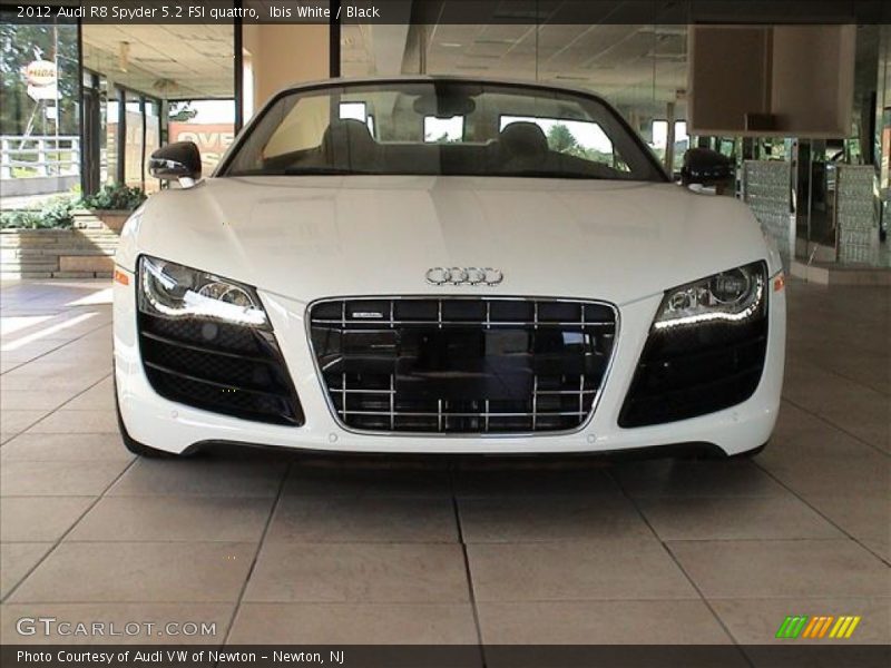 Ibis White / Black 2012 Audi R8 Spyder 5.2 FSI quattro