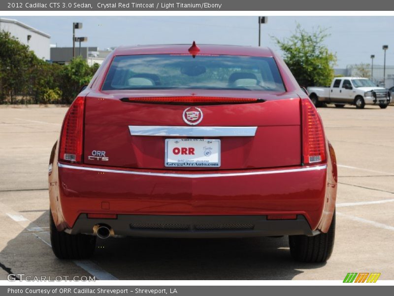 Crystal Red Tintcoat / Light Titanium/Ebony 2012 Cadillac CTS 3.0 Sedan