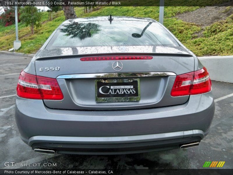 Palladium Silver Metallic / Black 2012 Mercedes-Benz E 550 Coupe