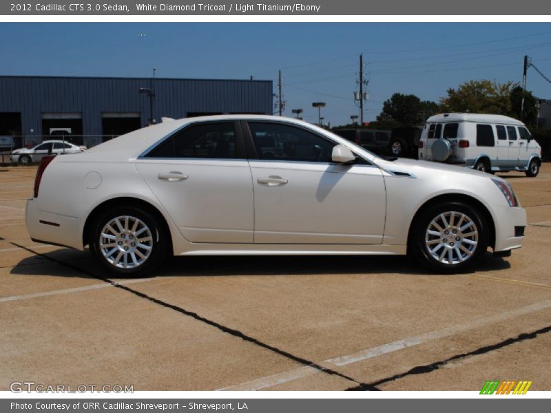 White Diamond Tricoat / Light Titanium/Ebony 2012 Cadillac CTS 3.0 Sedan