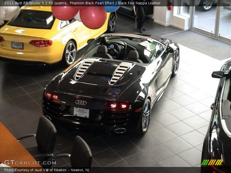 Phantom Black Pearl Effect / Black Fine Nappa Leather 2011 Audi R8 Spyder 5.2 FSI quattro