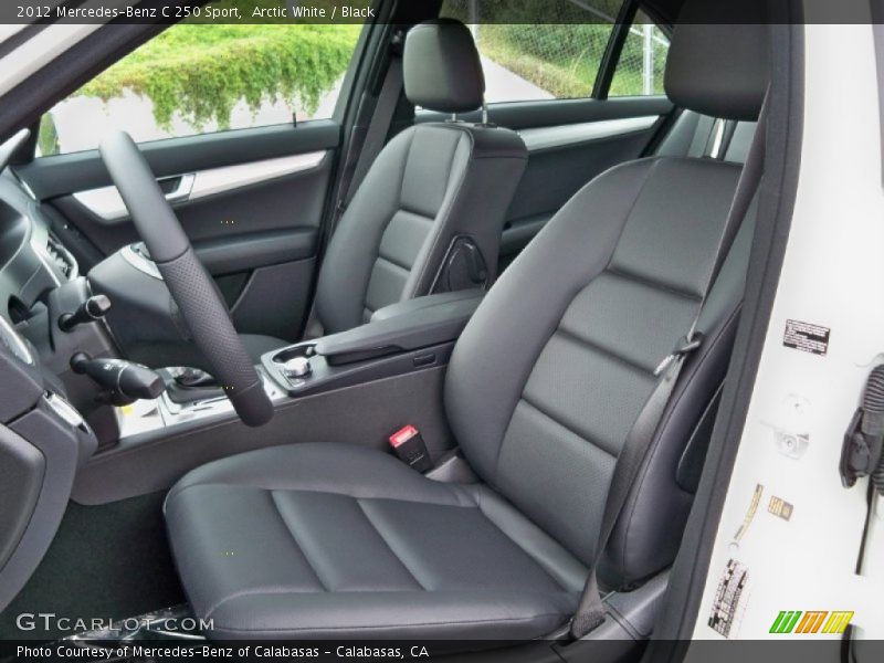 Arctic White / Black 2012 Mercedes-Benz C 250 Sport