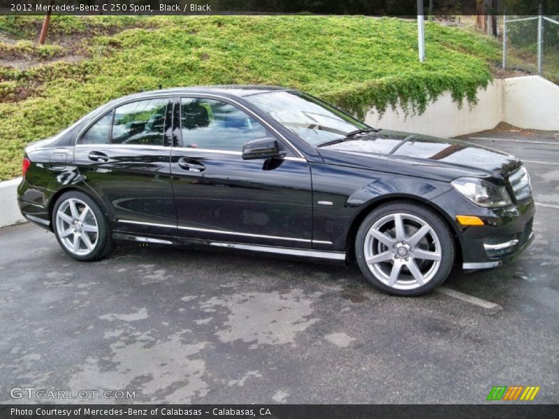 Black / Black 2012 Mercedes-Benz C 250 Sport