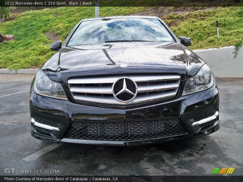 Black / Black 2012 Mercedes-Benz C 250 Sport