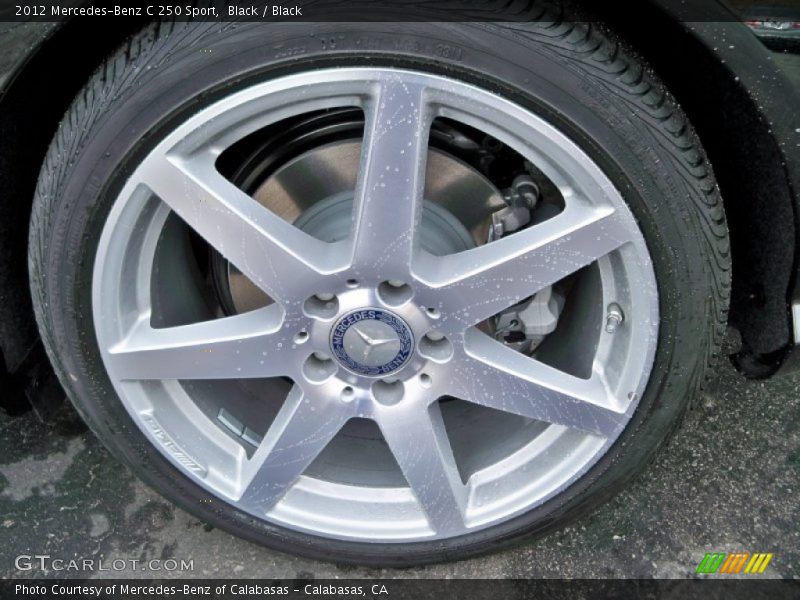 Black / Black 2012 Mercedes-Benz C 250 Sport