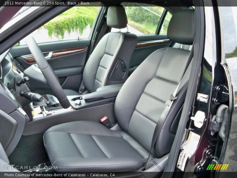 Black / Black 2012 Mercedes-Benz C 250 Sport
